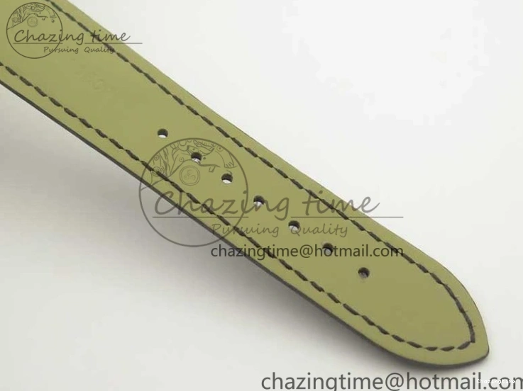 0429 UrbanChic De Ville YG MKF 1:1 Best Edition Silver Dial YG Markers on Black Leather Strap MIYOTA 9015 V 8048